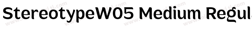 StereotypeW05 Medium Regular字体转换